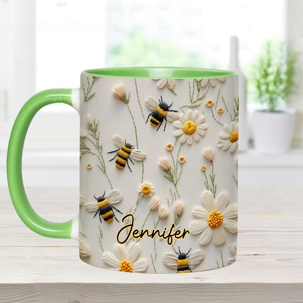 Love Bees - Personalized Bee Accent Mug