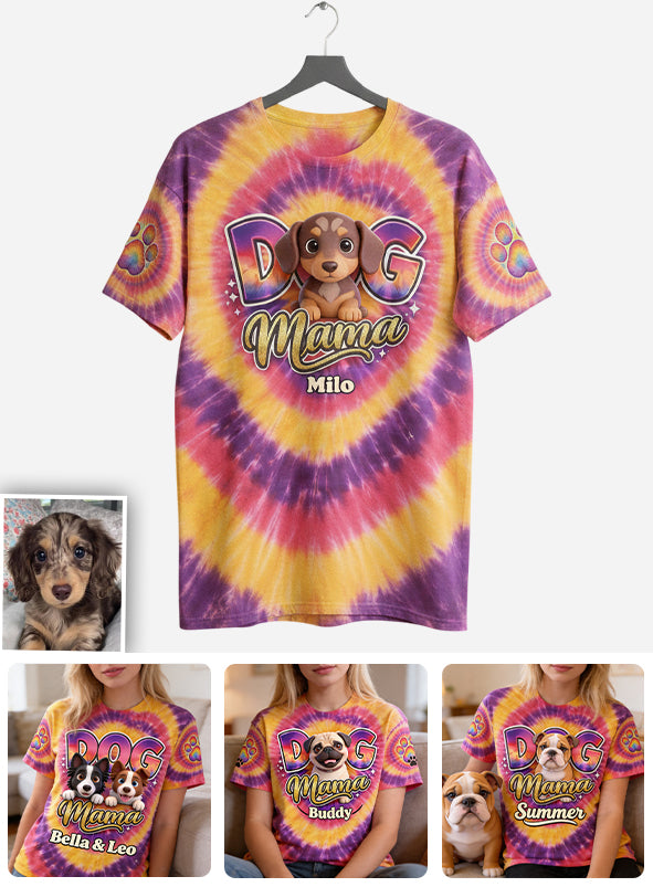 T-shirt Personnalisé Photo Chien Maman - T-shirt Personnalisé