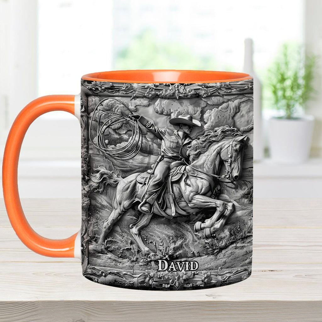 Western Cowboy - Personalized Western Outfit Accent Mug
