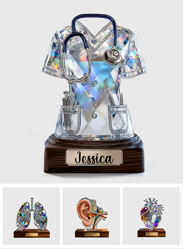 Love Nurse Life - Personalized Nurse Custom Shaped Acrylic Plaque