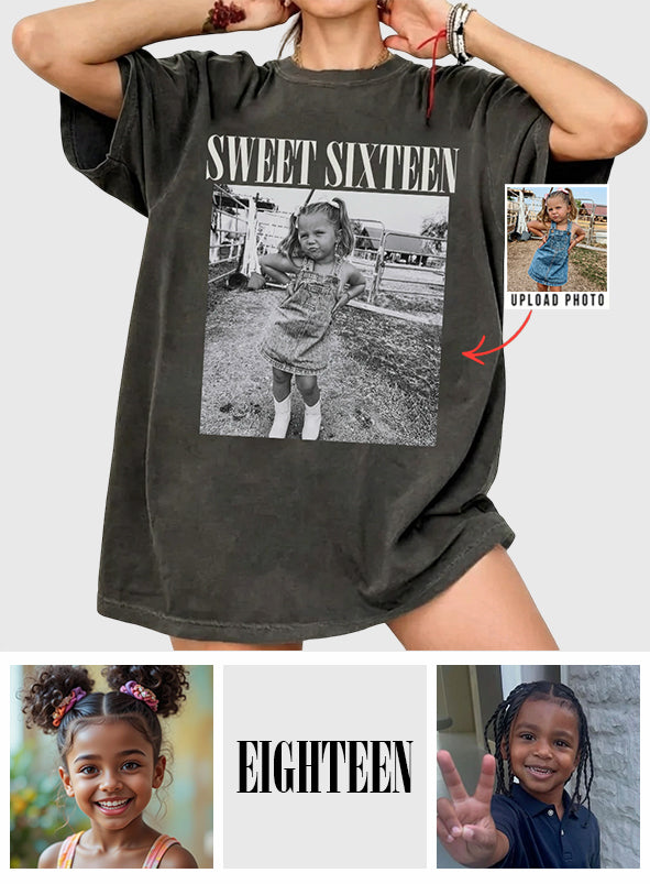 Birthday Gift - Personalized Birthday Washed T-Shirt
