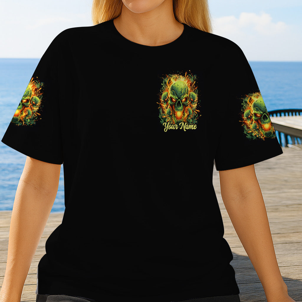 Back Off - Personalized Skull All Over Shirt
