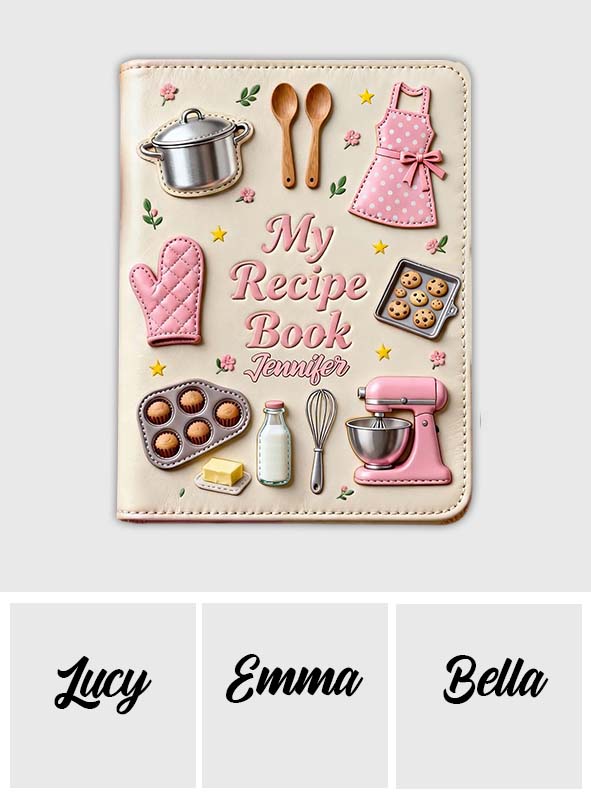 My Recipe Book - Personalized Baking Leather Journal