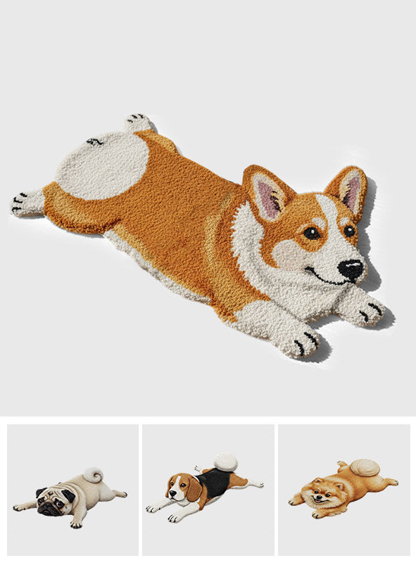 Cute Dog - Personalized Dog Non-Slip Tufted Rug