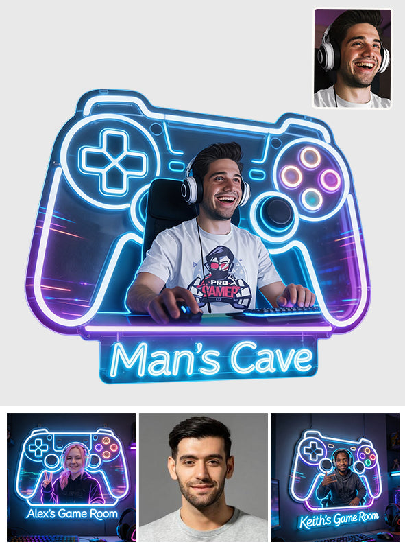 Gamer Raumdekoration - Personalisierte LED Licht Acrylschild