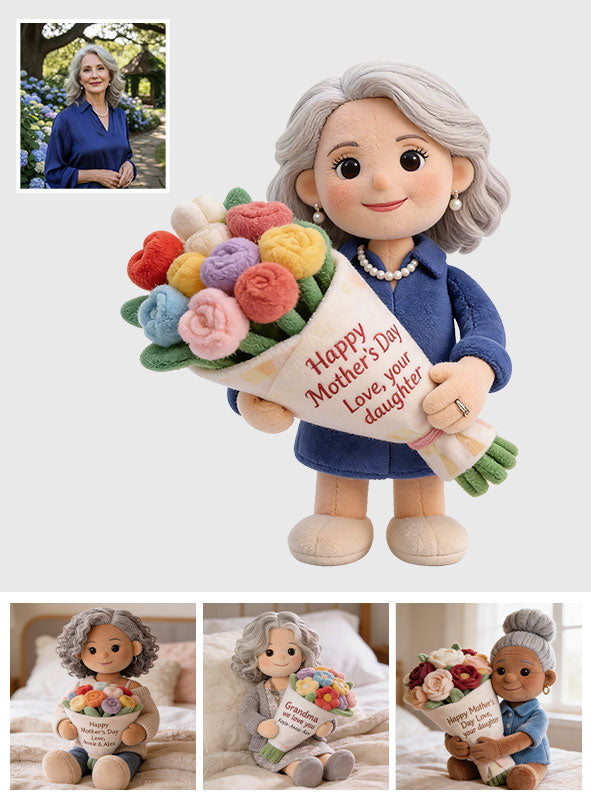 Cadeau parfait pour la fête des mères - Coussin en fausse fourrure personnalisé