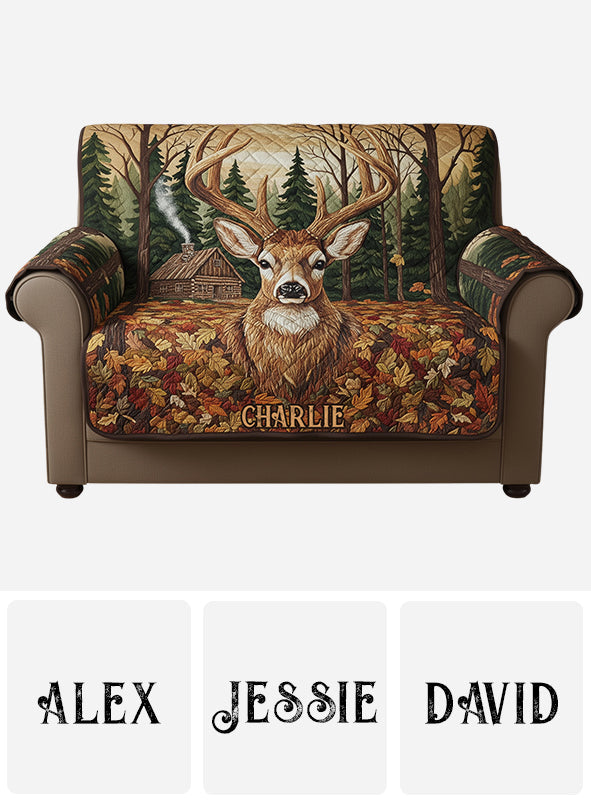 Strong Deer - Personalized Hunting Sofa/Couch Cover