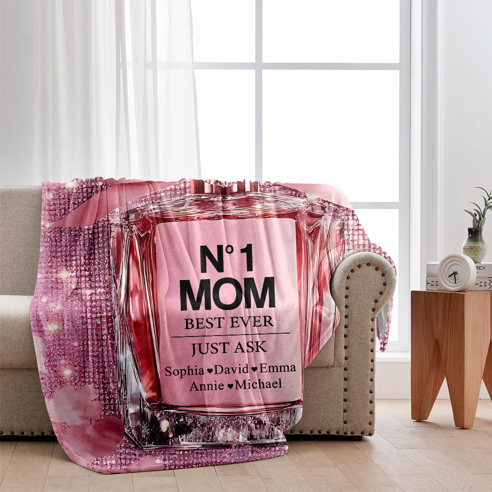 No1 Mom Ever - Personalized Mother Blanket