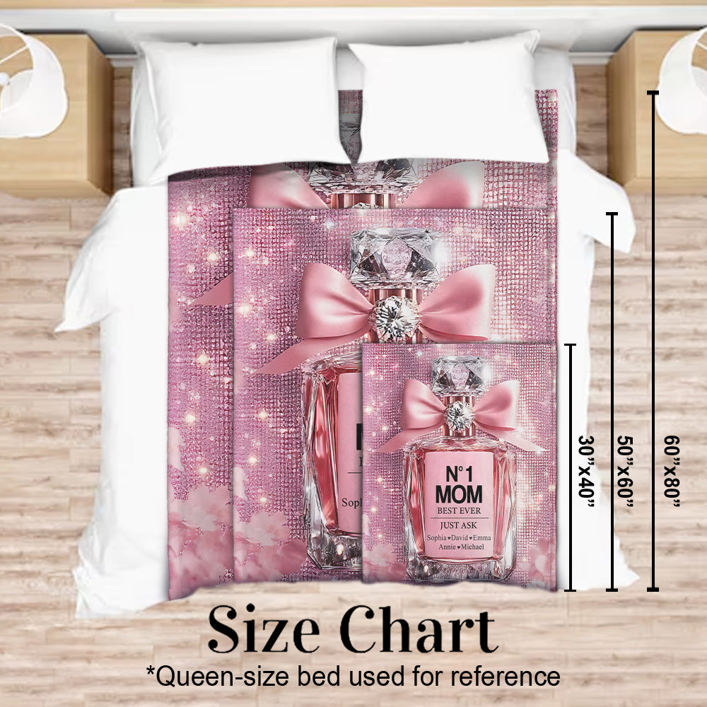 No1 Mom Ever - Personalized Mother Blanket