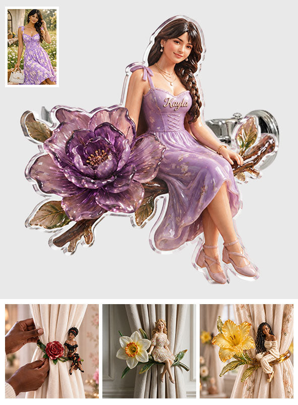 Bloom Within - Attache-rideau personnalisé pour l'amour de soi