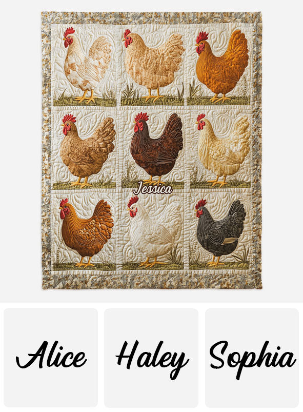 Life Is Better With Chickens - Personalized Chicken Blanket