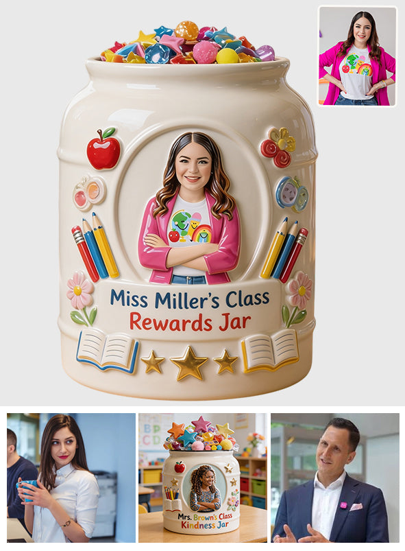 Rewards Jar - Personalized Teacher Cookie Jar