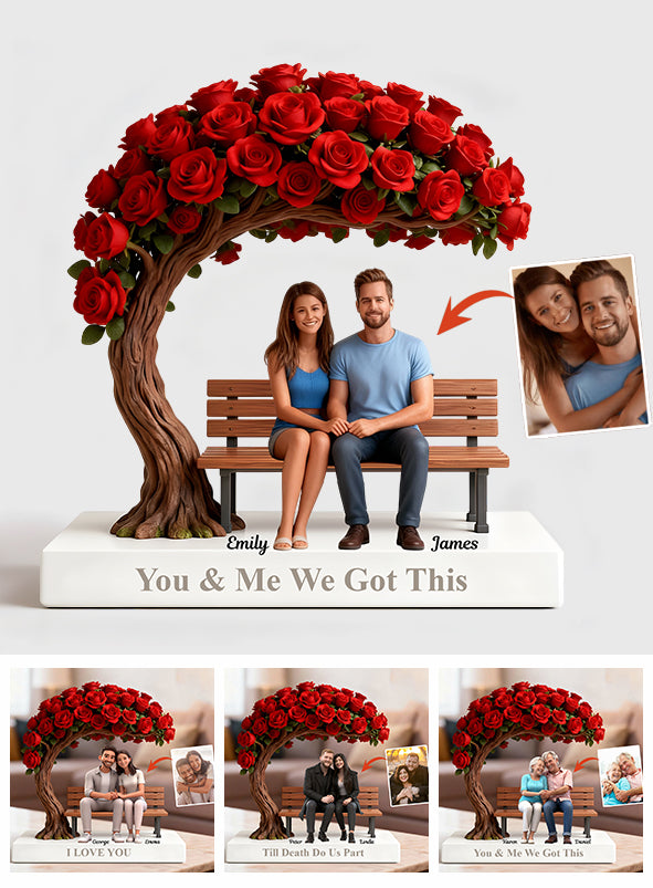 You & Me We Got This - Personalized Couple Custom Shaped Acrylic Plaque