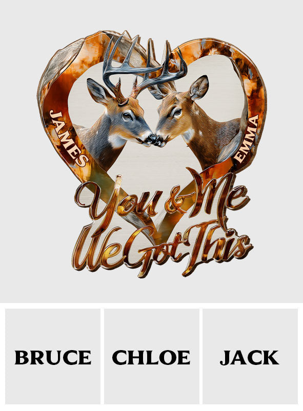 Ensemble pour toujours - Clip de pare-soleil de voiture personnalisé en forme de chasse