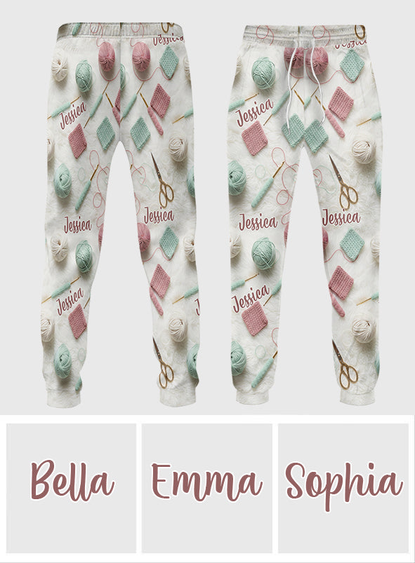 Love Crochet – Personalisierte Häkel-Jogginghose für Unisex