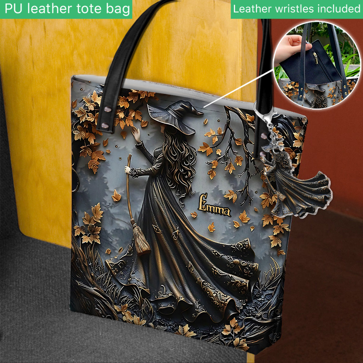 Beautiful Witch - Personalized Witch Tote Bag
