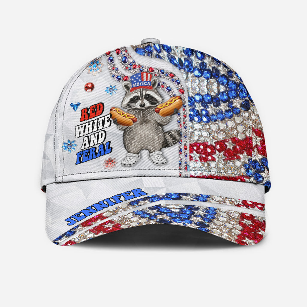 Red White And Feral - Personalized Independence Day/ 4th of July Classic Cap