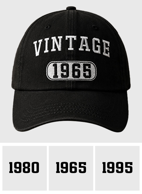 Birthday Gift Idea - Personalized Birthday Embroidered Classic Cap