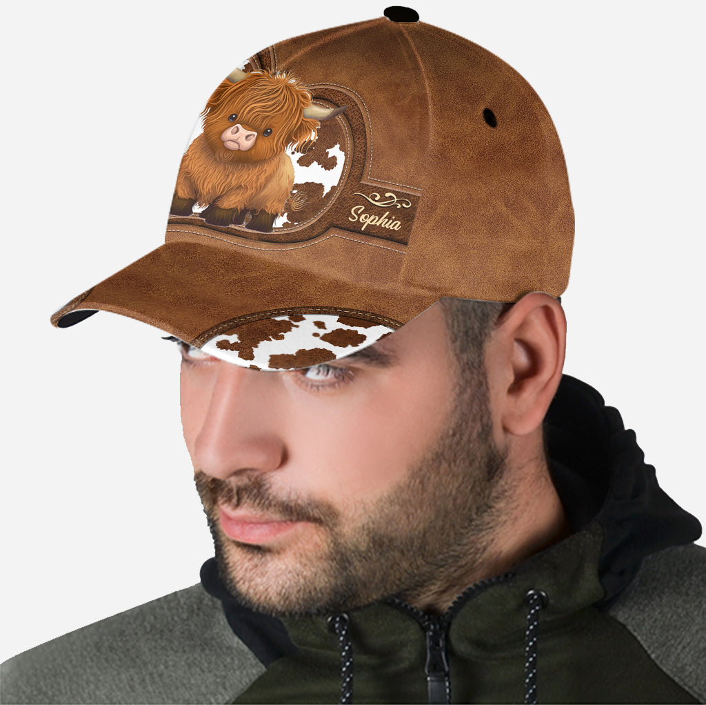 Cute Highland Cow - Personalized Highland Cow Classic Cap