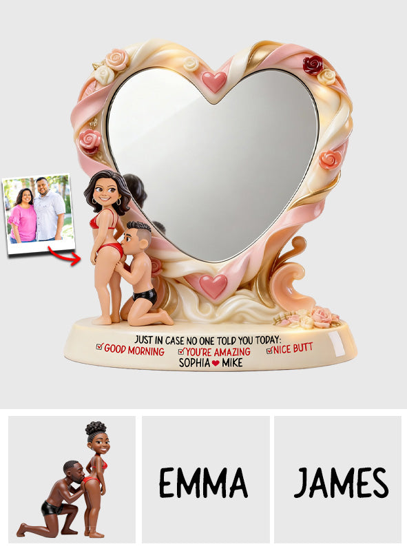 Nice Butt - Personalized Couple Desk Mirror