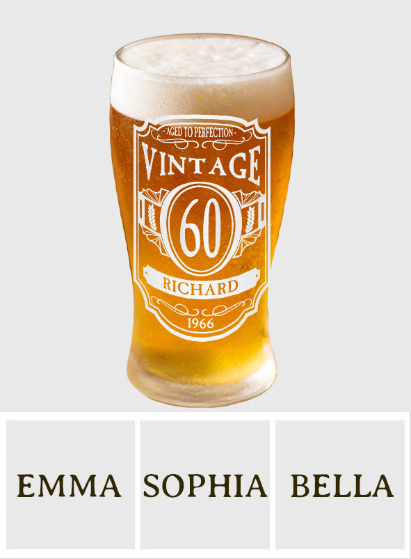 Happy Birthday - Personalized Birthday Beer Pint
