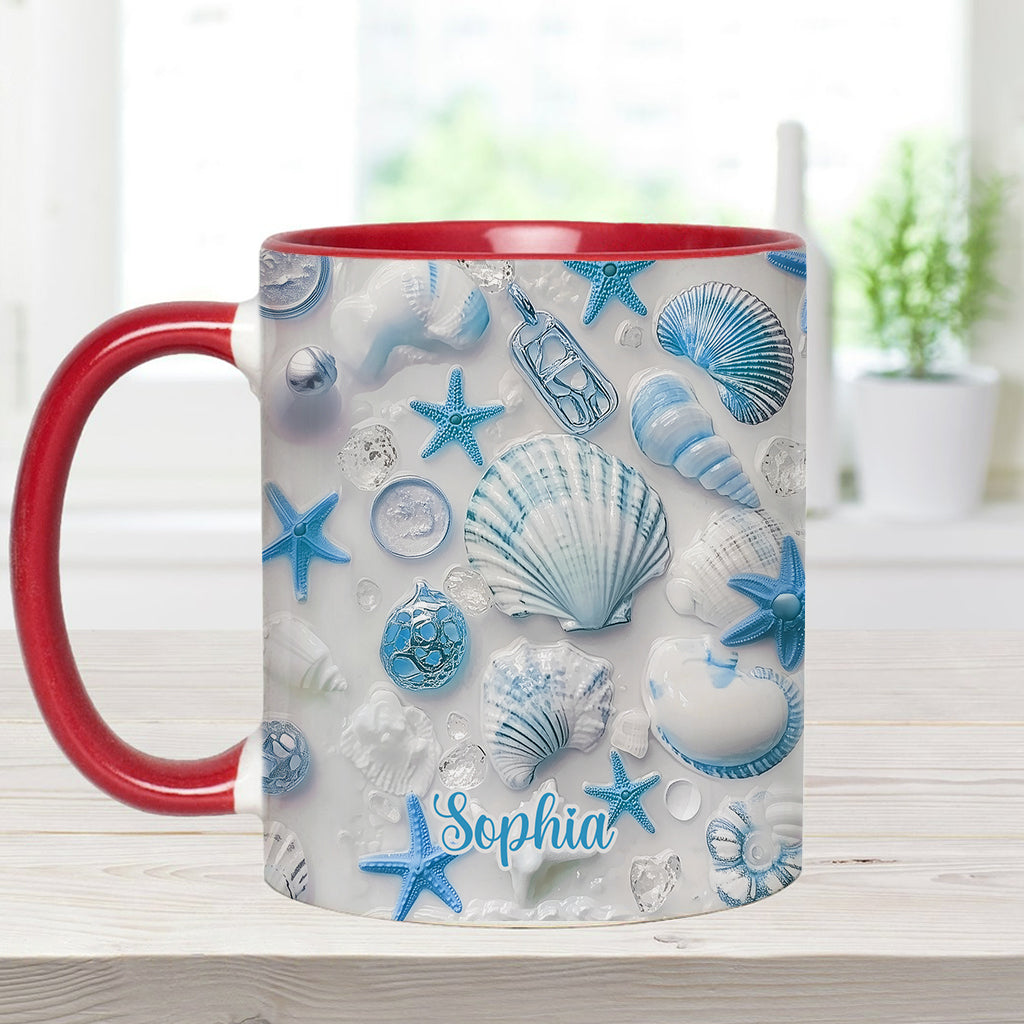 Beach Lovin' Girl - Personalized Sea Lover Accent Mug