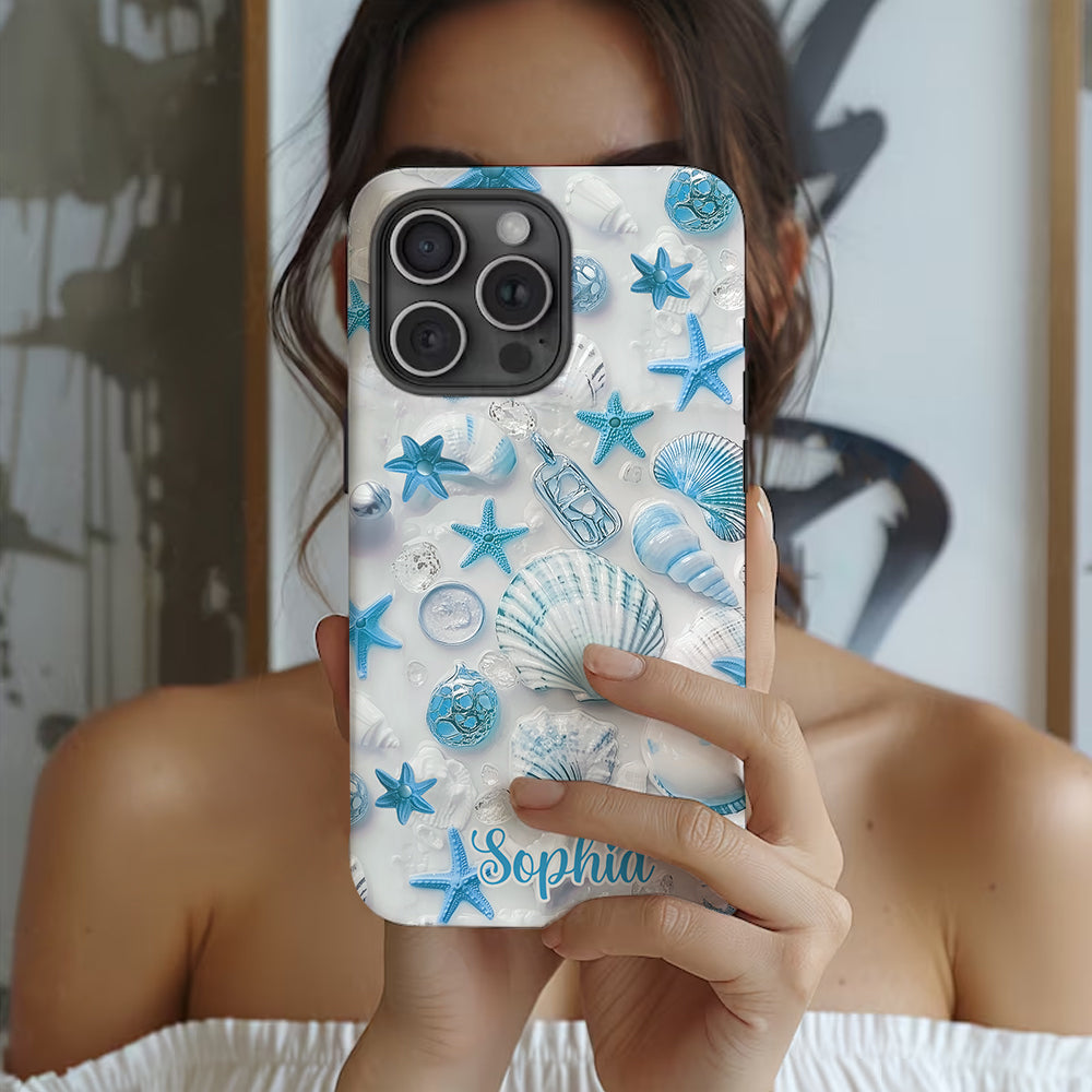 Beach Lovin' Girl - Personalized Sea Lover Full Print Phone Case