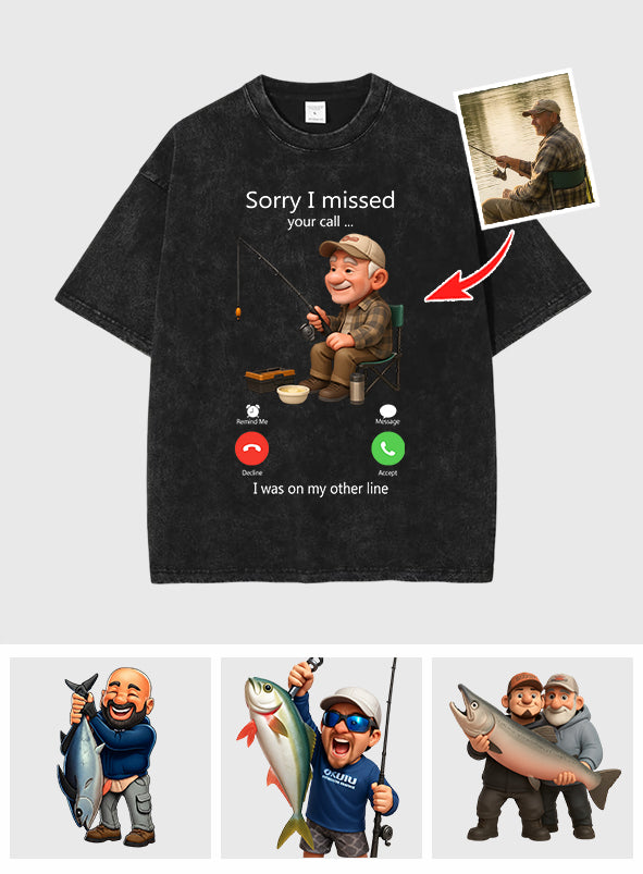 Tut mir leid, dass ich deinen Anruf verpasst habe – personalisiertes Angel-T-Shirt