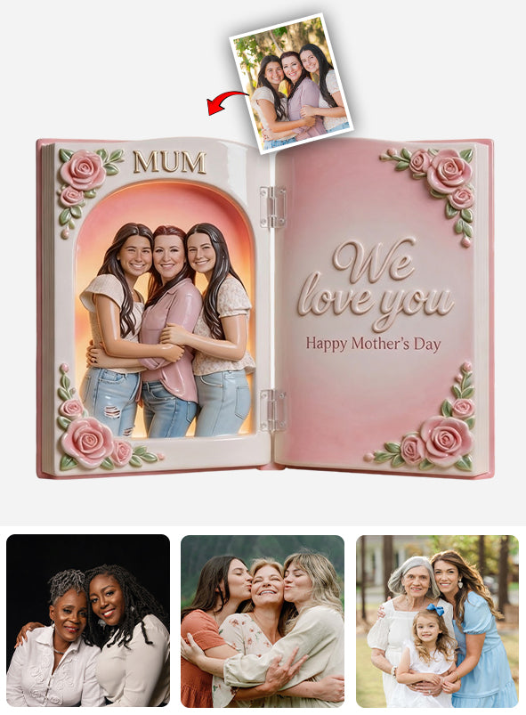 Individuell gestaltbares Foto – das perfekte Geschenk für Mama und Oma – personalisiertes Acryl-Diptychon für Mutter