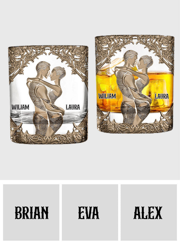 You & Me - Personalized Couple Whiskey Glass