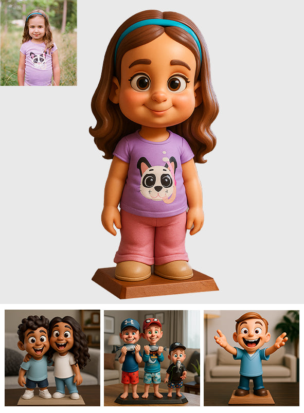 Funny Gift Cartoonish Exaggerated Mascot Style - Personalized Kid Custom Shaped Acrylic Plaque