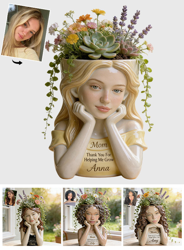 I Love You Mom - Personalized Mother Acrylic Pot