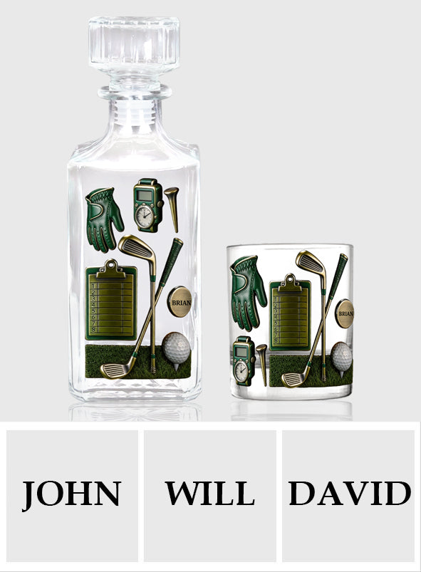 Golf is A Good Walk Spoiled - Personalized Golf Whiskey Glass