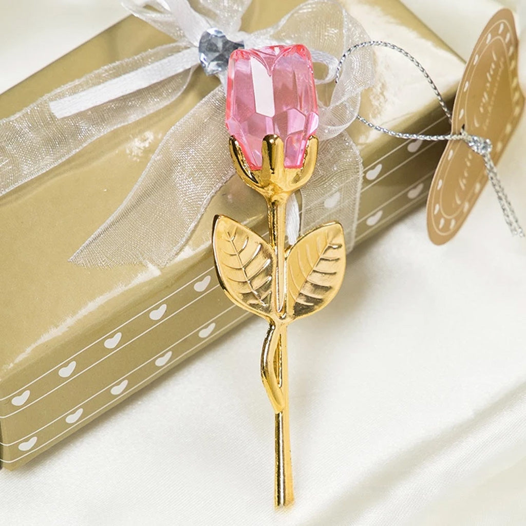 Eternal Love Metal Crystal Rose