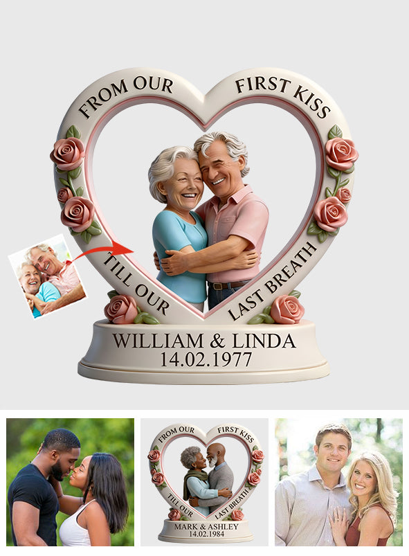 TILL OUR LAST BREATH - Personalized Couple Custom Shaped Acrylic Plaque