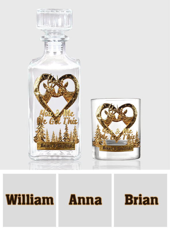 Toi et moi, on gère ! - Verre à whisky de chasse personnalisé