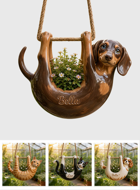 Benutzerdefiniertes Foto - Personalisierter Hundehängtopf