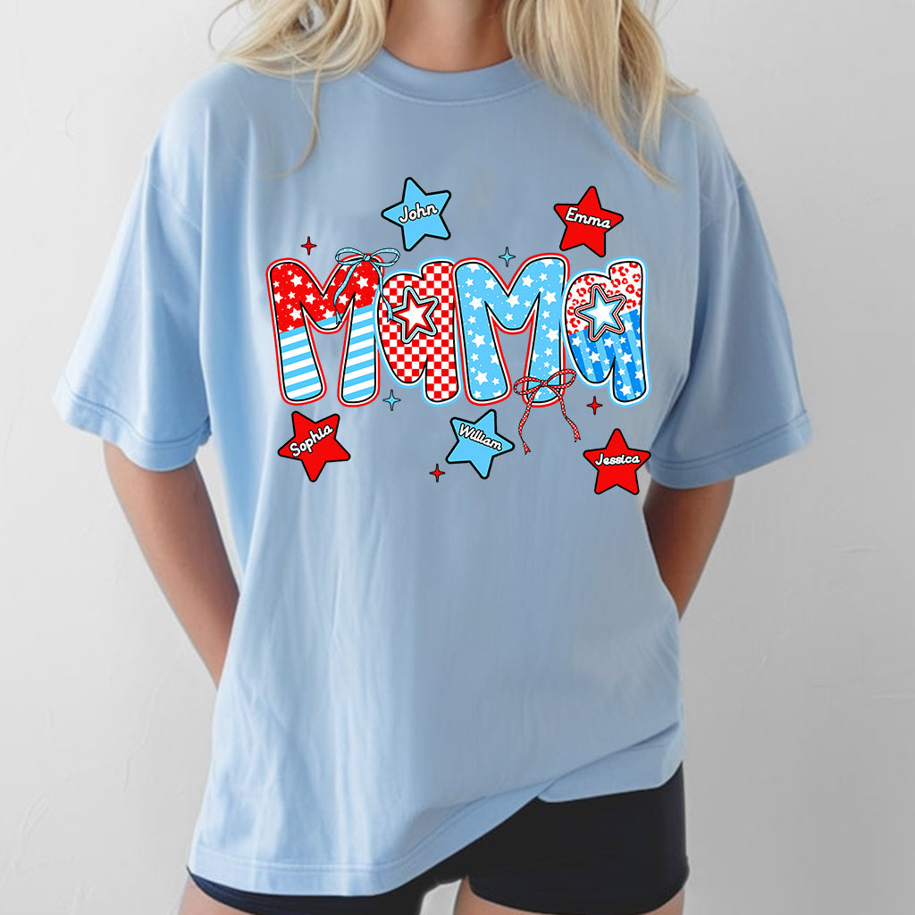 4th of July Mama - Personalized Mother T-shirt And Hoodie