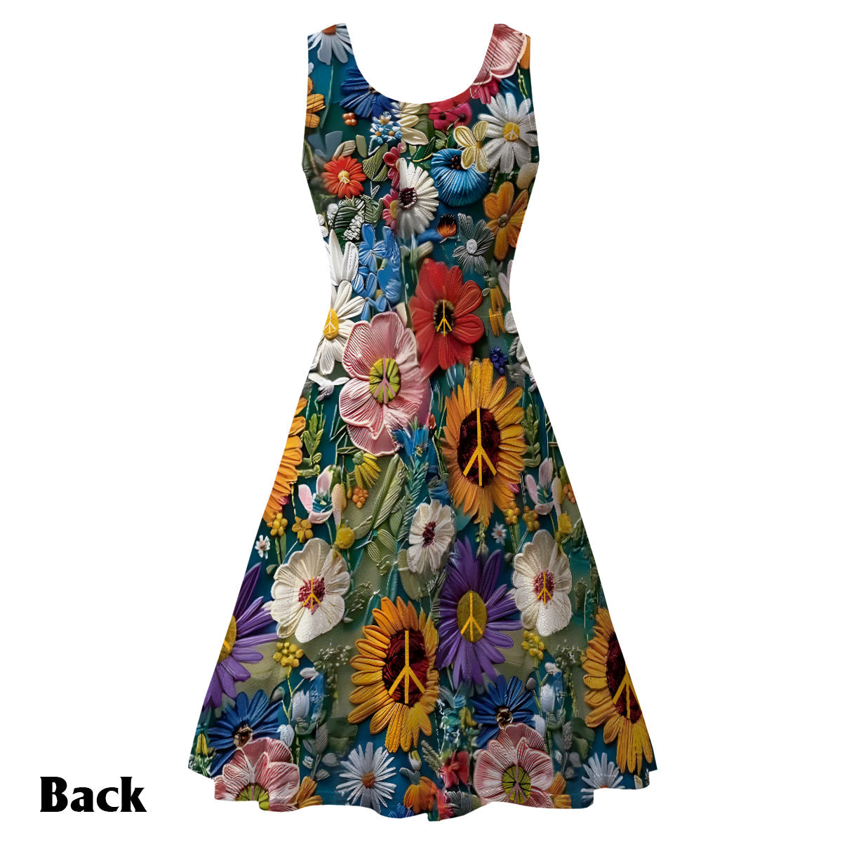 You Belong Among The Wildflowers - Personalized Hippie Sleeveless Dress