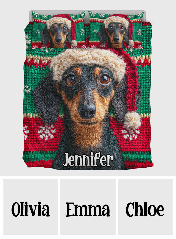 Christmas Season - Personalized Dog Bedding Set