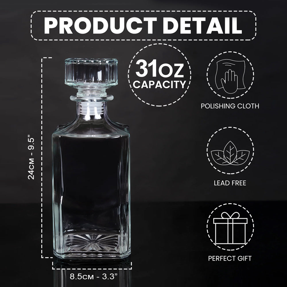 Whiskey & Golf - Personalized Golf Whiskey Decanter Set