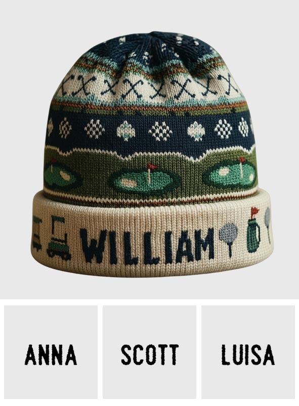 Golf Winter - Personalized Golf Beanie Hat