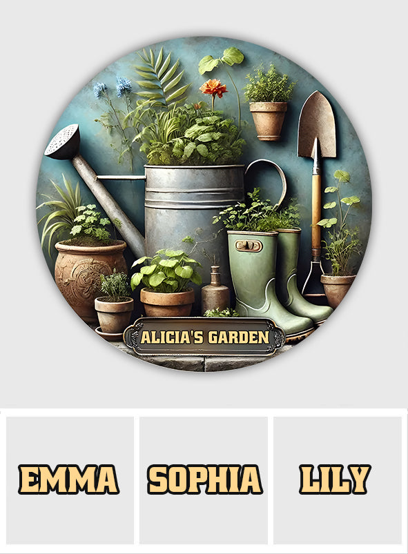 Your Garden - Personalized Gardening Cut Metal Sign
