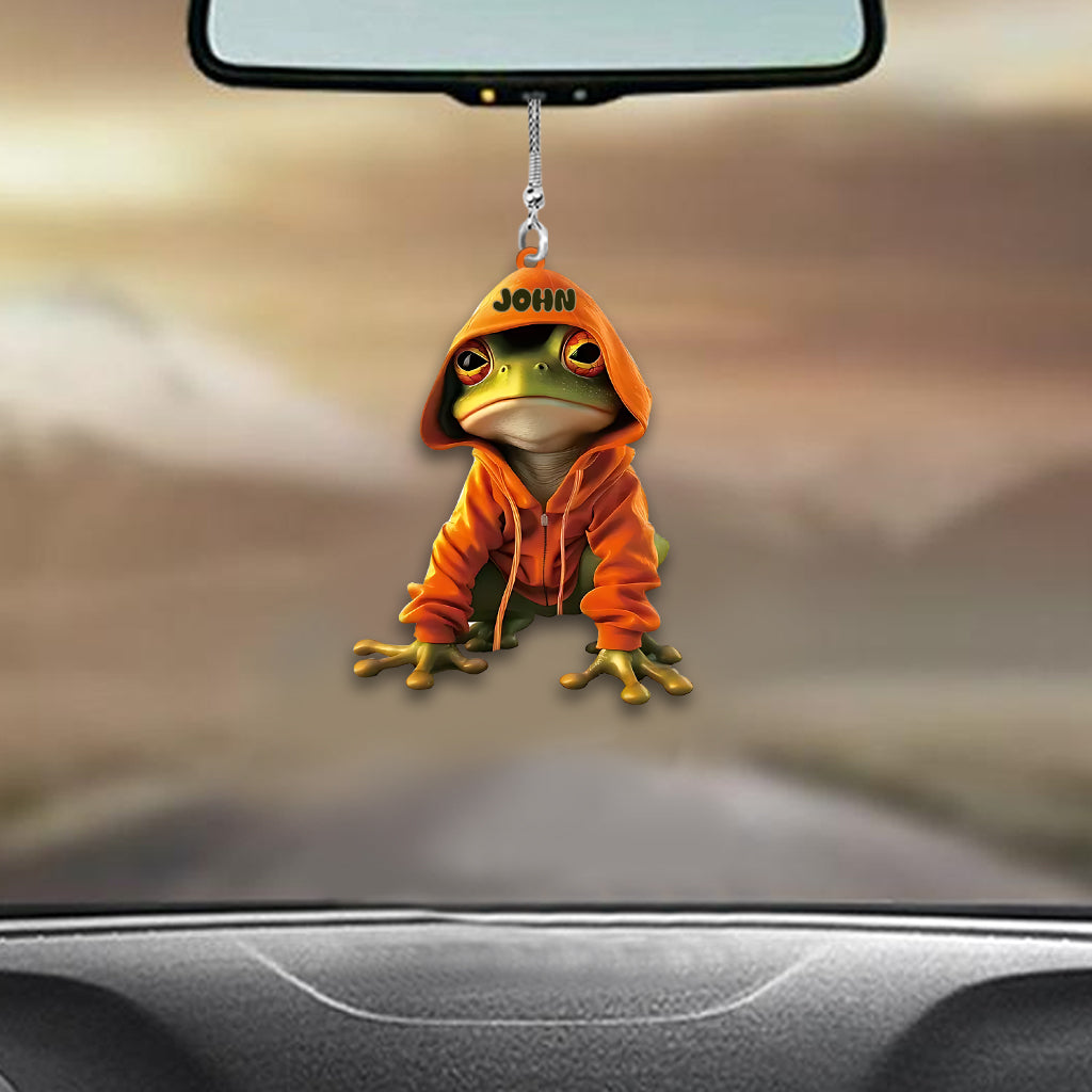 Love Frogs - Personalized Frog Car Ornament