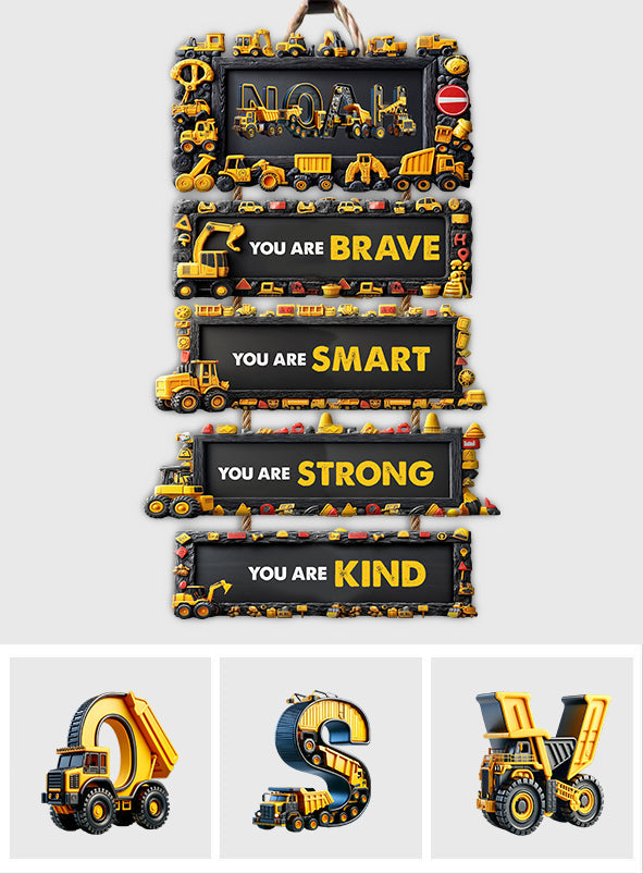 You Are Brave, You Are Smart - Personalized Kid Pallet Wood Sign