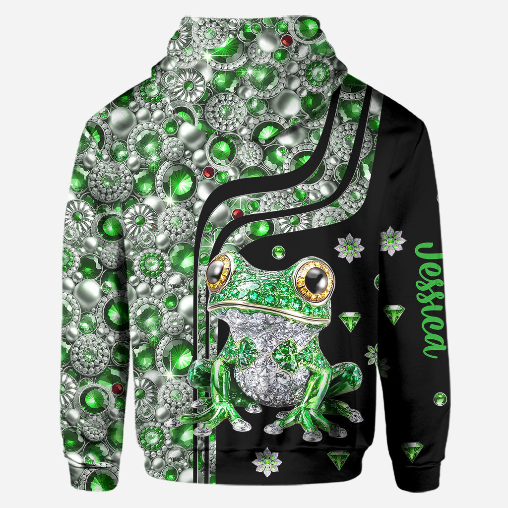 Just A Girl Who Loves Frogs - Personalized Frog Hoodie and Leggings