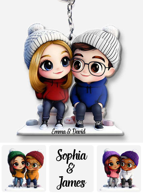 It's You & Me - Personalized Couple Keychain