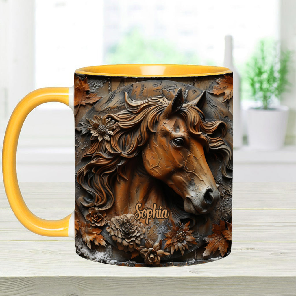 Stunning Horse Free Spirit - Personalized Horse Accent Mug