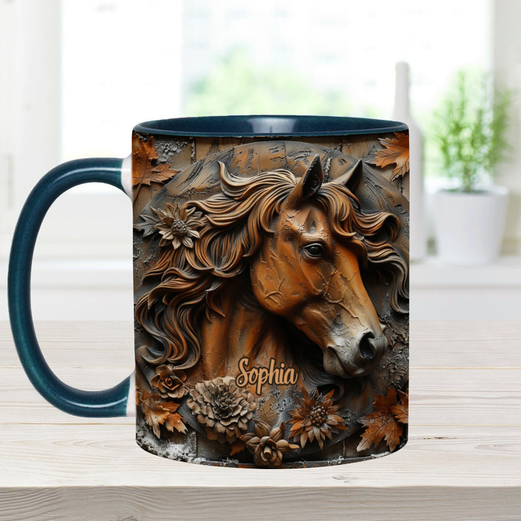 Stunning Horse Free Spirit - Personalized Horse Accent Mug