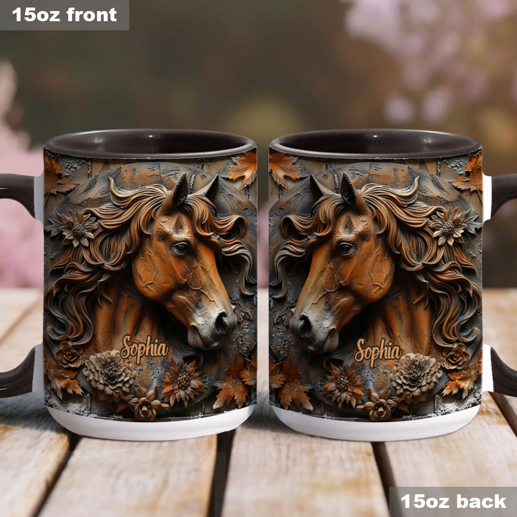 Stunning Horse Free Spirit - Personalized Horse Accent Mug